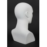 15 in H Matte White Featured Face Female Head Mannequin MH27-WT