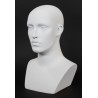 15 in H Matte White Featured Face Female Head Mannequin MH27-WT