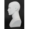 15 in H Matte White Featured Face Female Head Mannequin MH27-WT