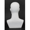 15 in H Matte White Featured Face Female Head Mannequin MH27-WT