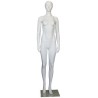 Standing upright Female Mannequin in Matte White finish SFW39-WT