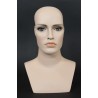 15 in H Skintone color Face make up Female Head Mannequin MH27-FT