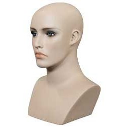 15 in H Skintone color Face make up Female Head Mannequin MH27-FT