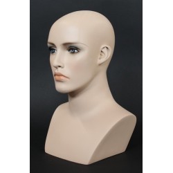 15 in H Skintone color Face make up Female Head Mannequin MH27-FT