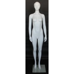 Standing upright Female Mannequin in Matte White finish SFW39-WT