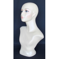 21.5 in H Skintone color Face make up Female Head Mannequin MH2-FT