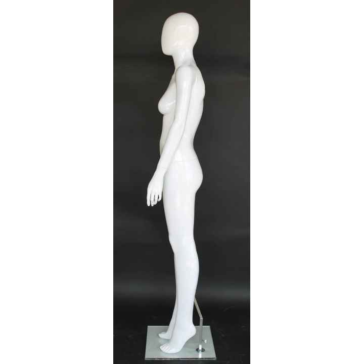 USED-SFW85E-GW Glossy White Female Mannequin traight-Standing Pose