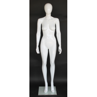 USED-SFW85E-GW Glossy White Female Mannequin traight-Standing Pose
