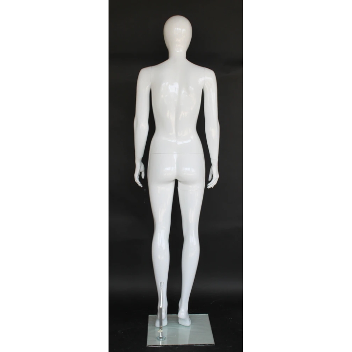 USED-SFW85E-GW Glossy White Female Mannequin traight-Standing Pose