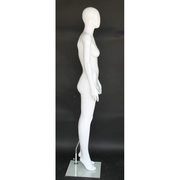 USED-SFW85E-GW Glossy White Female Mannequin traight-Standing Pose