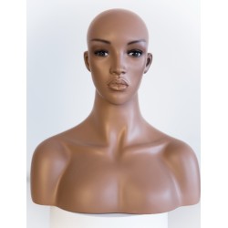 15 in H African American Face Make up Female Head Mannequin MH5-BK