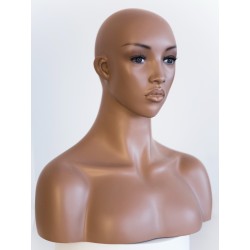 15 in H African American Face Make up Female Head Mannequin MH5-BK