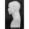 16 in H Matte White Featured Face Male Head Mannequin MH7-WT