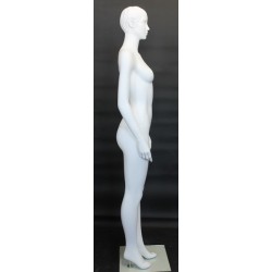 Standing upright Female Mannequin in Matte White finish SFW39-WT