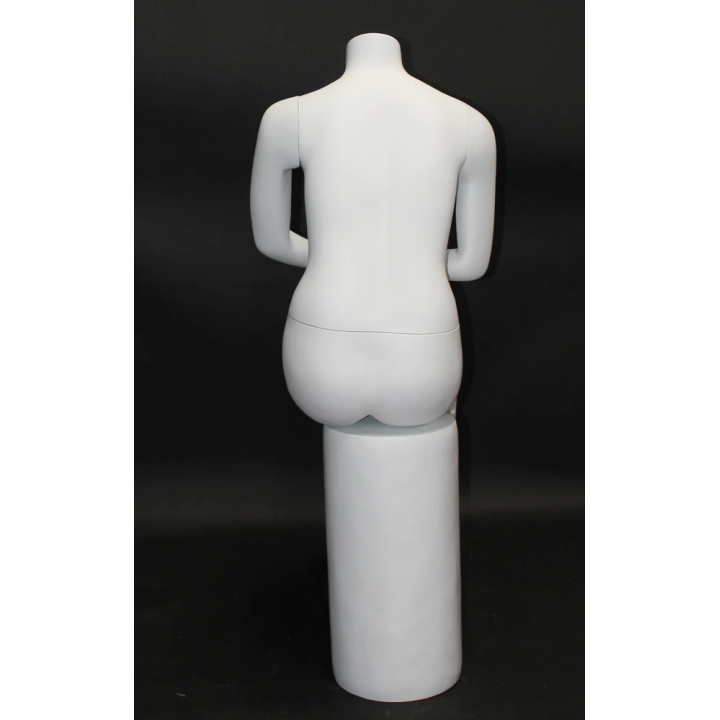 USED-STW042-WT Headless Full Body  Sitting Female Mannequin-NYC Display