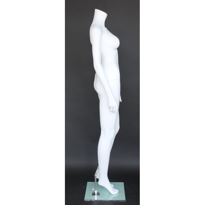 USED-STW105-WT - 5 ft 4 in Headless Full Body Female Mannequin Matte White