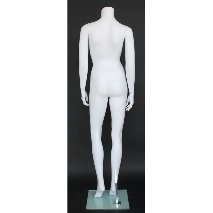 USED-STW105-WT - 5 ft 4 in Headless Full Body Female Mannequin Matte White