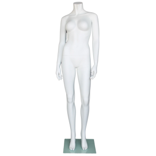 USED-STW105-WT - 5 ft 4 in Headless Full Body Female Mannequin Matte White