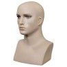 16 in H Skin tone color Face Makeup Male Head Mannequin MH7-FT