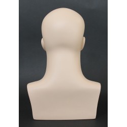 16 in H Skin tone color Face Makeup Male Head Mannequin MH7-FT