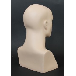 16 in H Skin tone color Face Makeup Male Head Mannequin MH7-FT