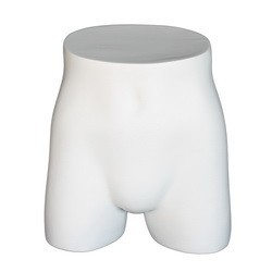 14 in H Full Round Buttocks Male mannequin Display Form MT002-WT