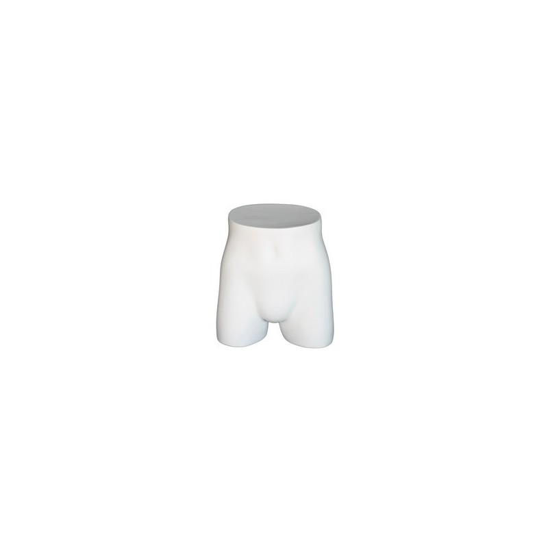 14 in H Full Round Buttocks Male mannequin Display Form MT002-WT