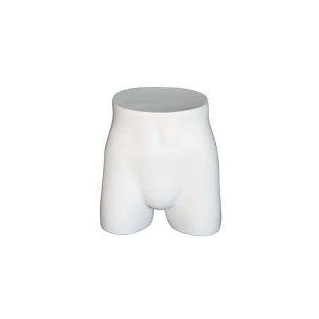 14 in H Full Round Buttocks Male mannequin Display Form MT002-WT