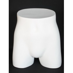 14 in H Full Round Buttocks Male mannequin Display Form MT002-WT