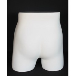 14 in H Full Round Buttocks Male mannequin Display Form MT002-WT