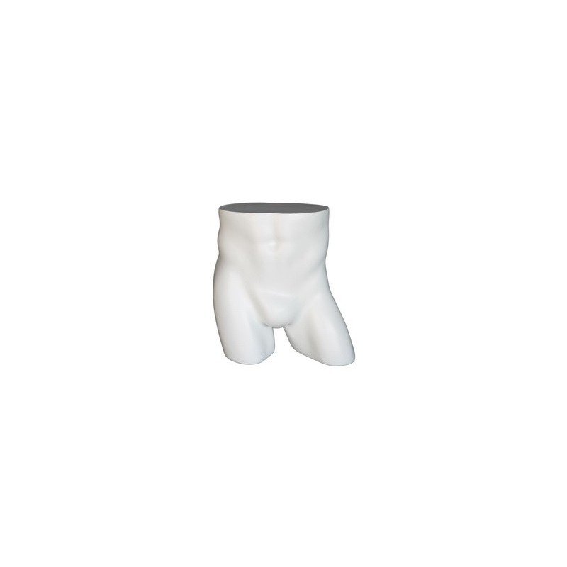 16 in H Full Round Buttocks Male mannequin Display Form MT003-WT