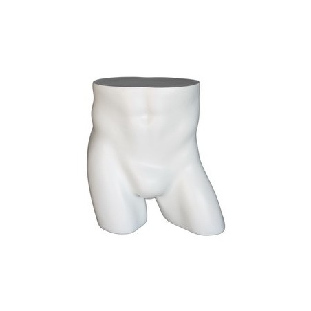 16 in H Full Round Buttocks Male mannequin Display Form MT003-WT