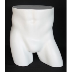 16 in H Full Round Buttocks Male mannequin Display Form MT003-WT