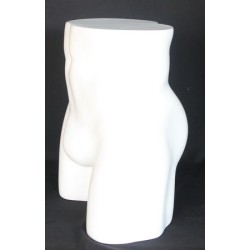 16 in H Full Round Buttocks Male mannequin Display Form MT003-WT