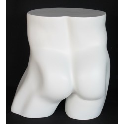 16 in H Full Round Buttocks Male mannequin Display Form MT003-WT