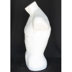 27 in H Full Round Male Torso Display Form mannequin  MT15-WT