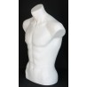 27 in H Full Round Male Torso Display Form mannequin  MT15-WT