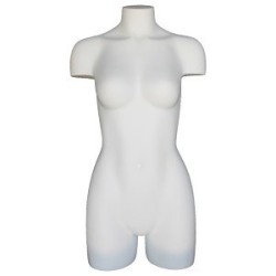 31 in H Full Round 3Q Body Female Torso Display Form mannequin  FT32-WT