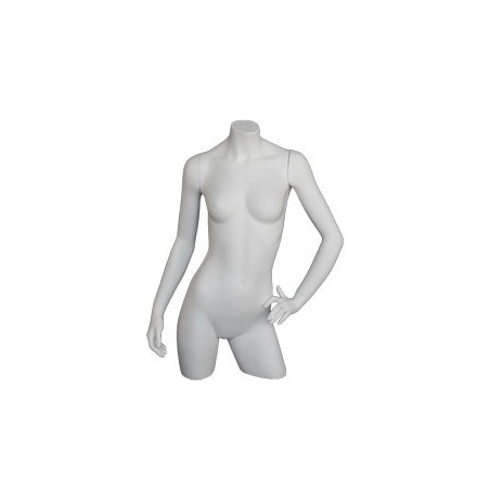 34 in H 3Q Body Female Torso With Arms Display Form mannequin  FT10-WT