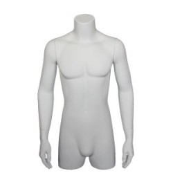 36 in H 3Q Body Male Torso With Arms Display Form mannequin  MT2-WT