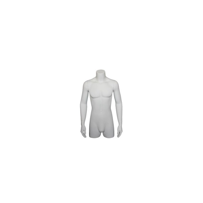 36 in H 3Q Body Male Torso With Arms Display Form mannequin  MT2-WT