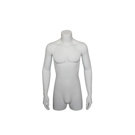 36 in H 3Q Body Male Torso With Arms Display Form mannequin  MT2-WT