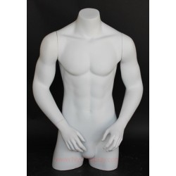 35 in H 3Q Body Male Torso With Arms Display Form mannequin  MT7-WT