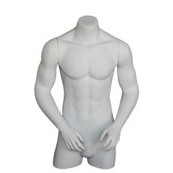 35 in H 3Q Body Male Torso With Arms Display Form mannequin  MT7-WT