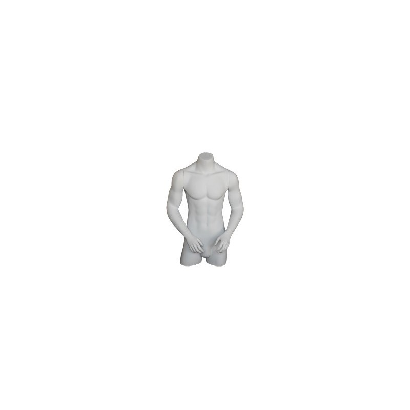 35 in H 3Q Body Male Torso With Arms Display Form mannequin  MT7-WT