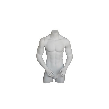 35 in H 3Q Body Male Torso With Arms Display Form mannequin  MT7-WT