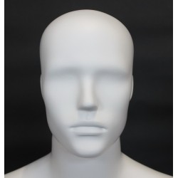 43 in H White Abstract Face Head Male Torso Mannequin With Arms MT5E-WT