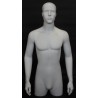 43 in H White Abstract Face Head Male Torso Mannequin With Arms MT5E-WT