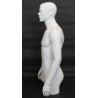 43 in H White Abstract Face Head Male Torso Mannequin With Arms MT5E-WT