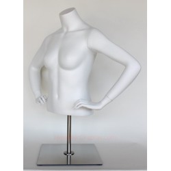 46 in H Female Torso mannequin with Bent Arms and Base FT7-WM